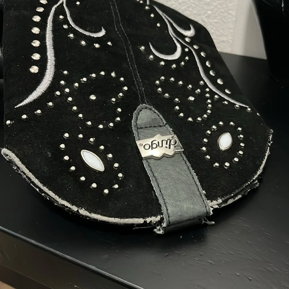 DINGO Fashion Ava Rivet Studded Leather Boots size 7 - Picture 9 of 9